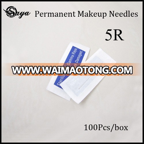 Tattoo Eyebrow Makeup Disposable Needles Medical Stainless steel Permanent Makeup Needles 5 R